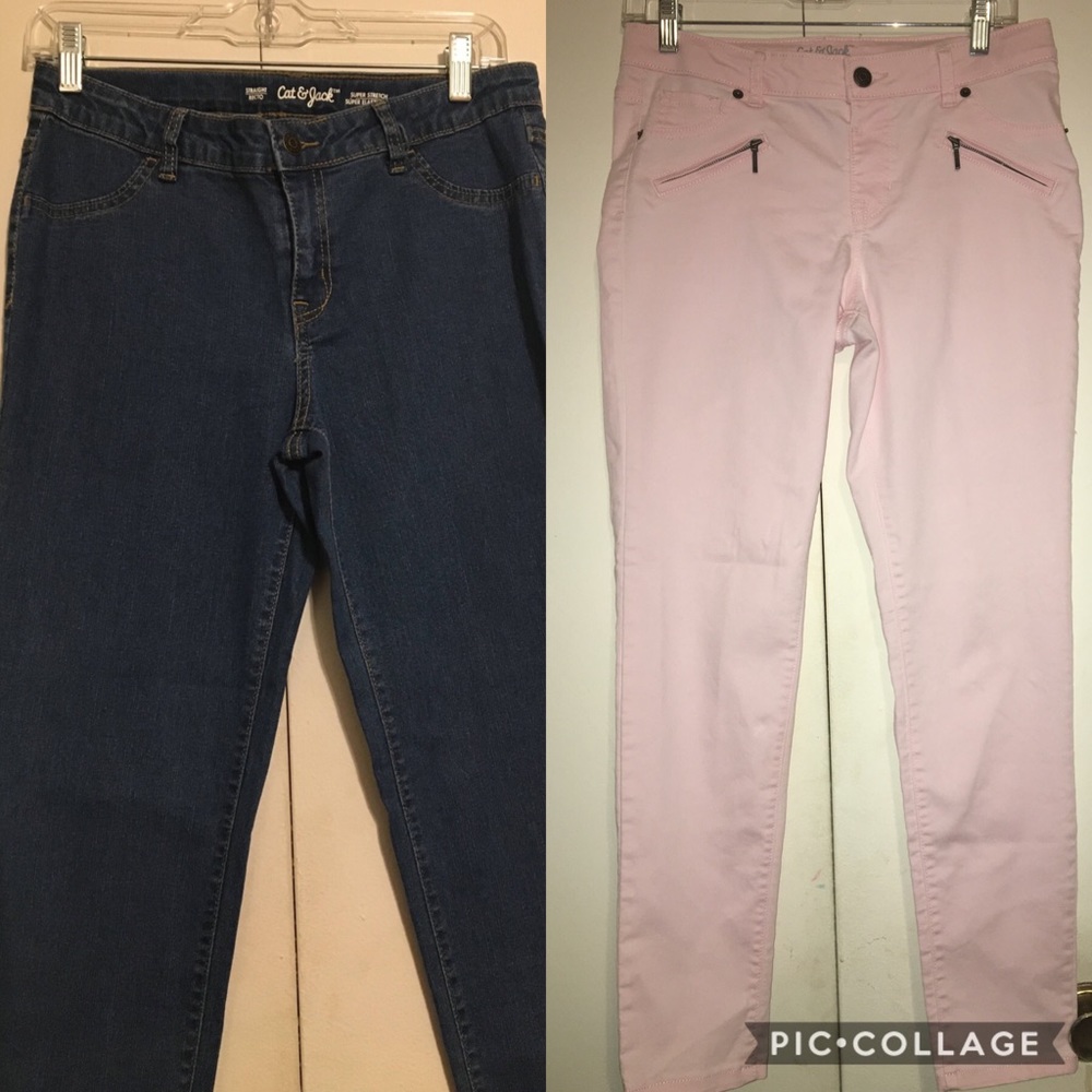 Bundle of 2 NWOT Girls Cat and Jack Jeans/Jeggings